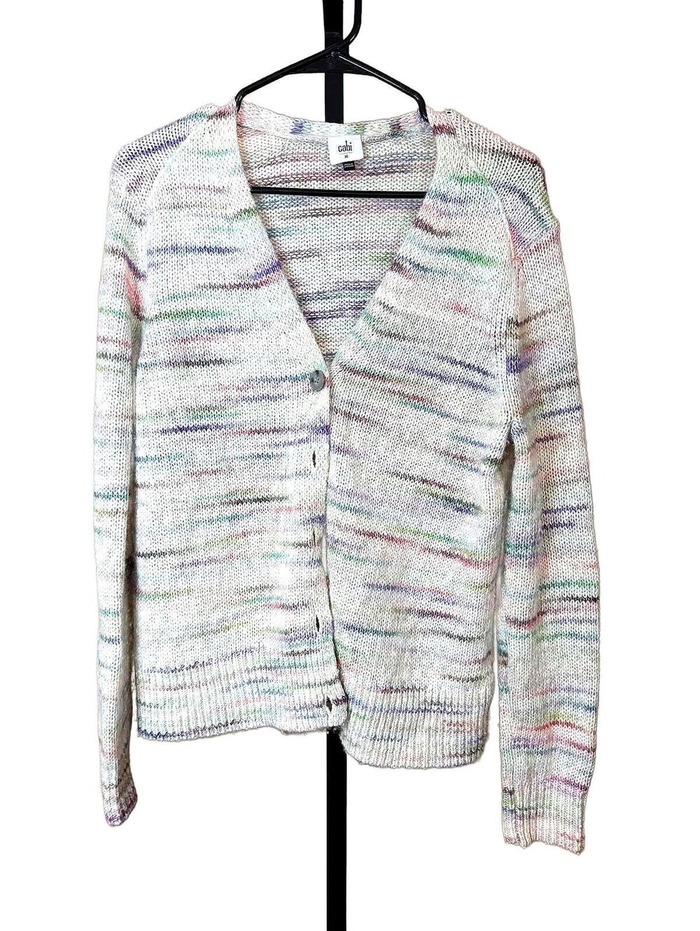 Cabi Medium Multicolor Knit Cardigan Sweater